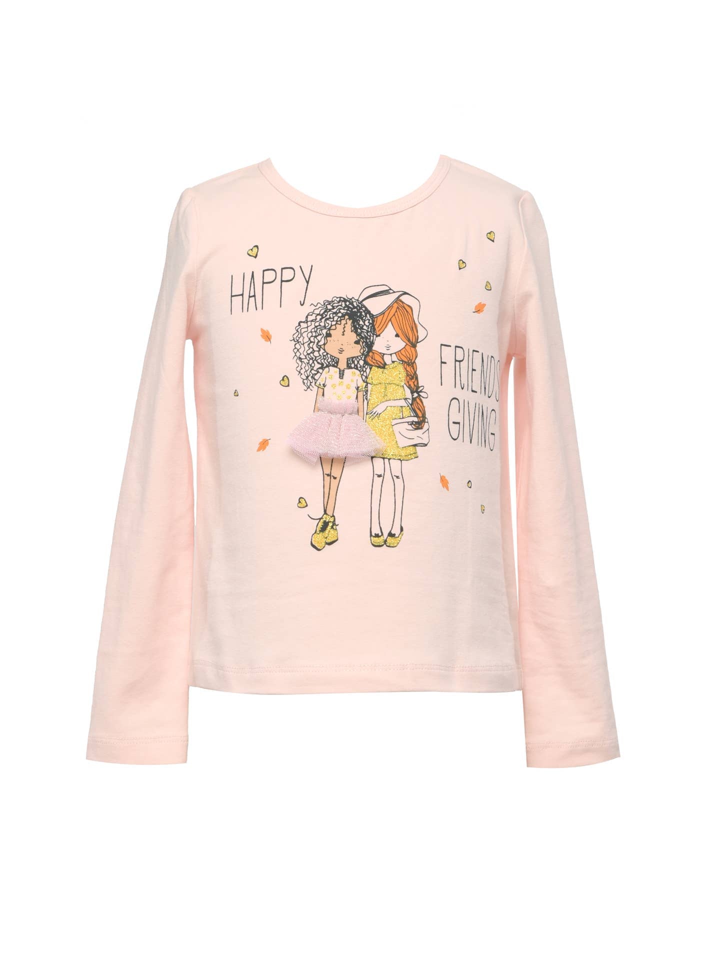Toddler l Little Girl’s Bestie 3D Graphic Bestie Friendsgiving Tee