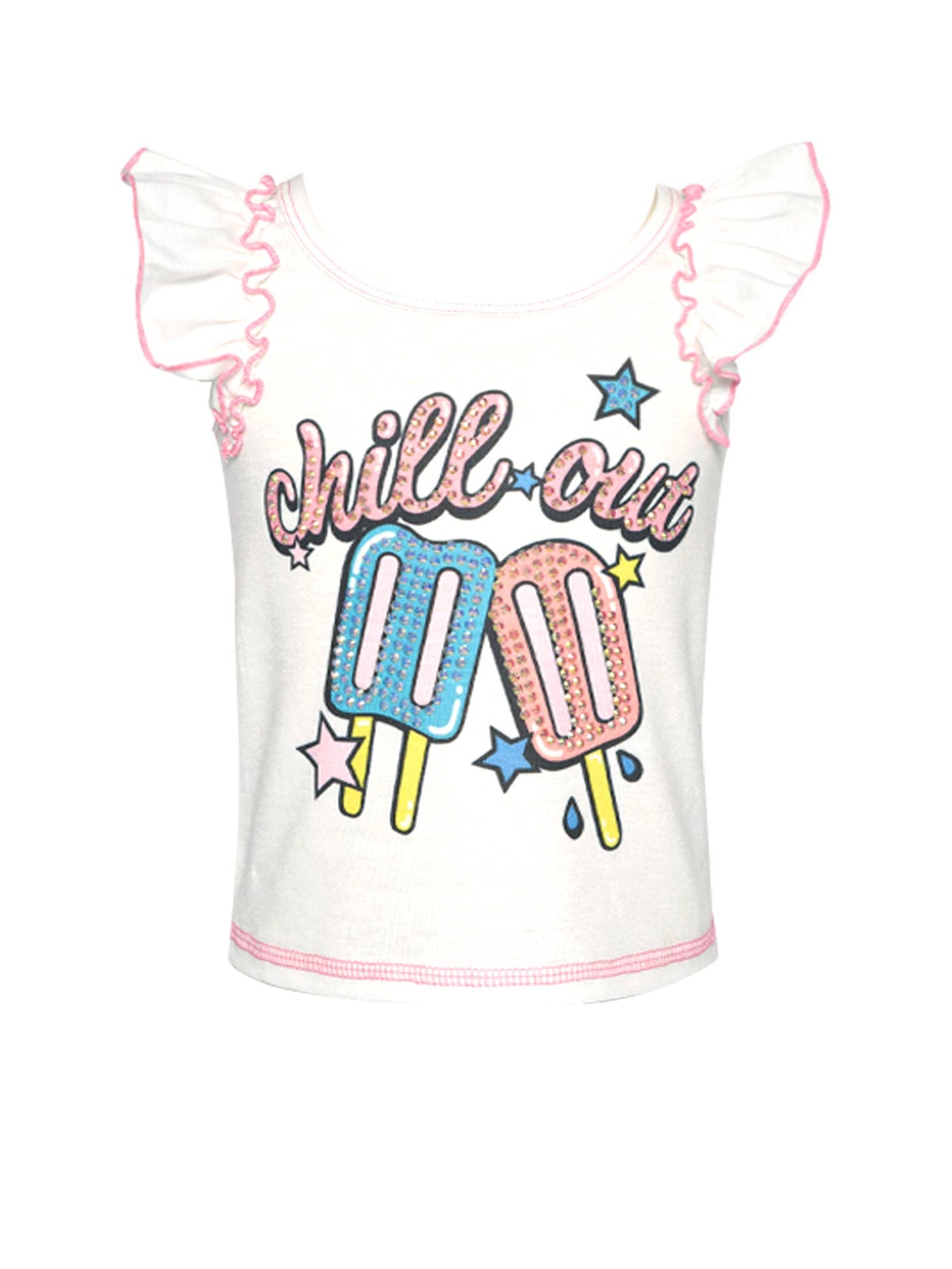 Infant l Toddler l Little Girl’s “Chill Out” Ice Cream Graphic Top