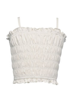 Little Girl’s Ruffled Smocked Crop Cami Top