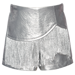 Toddler l Little l Big Girl’s Silver Fringe Shorts