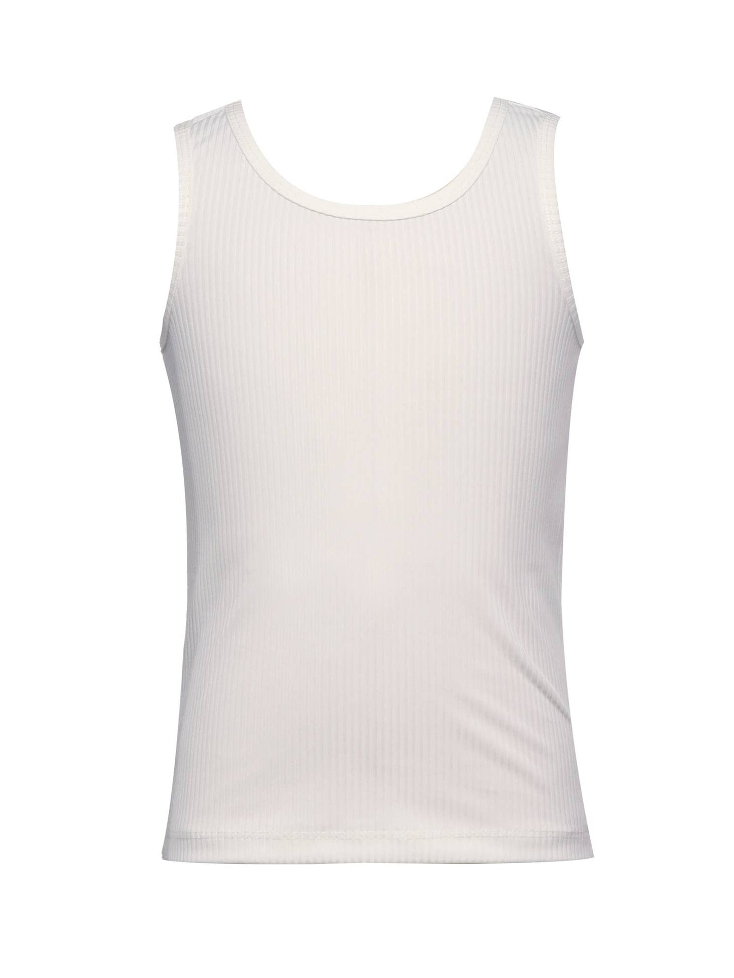 Toddler l Little Girls Ribbed Knit Basic Scoop Neck Tank Top