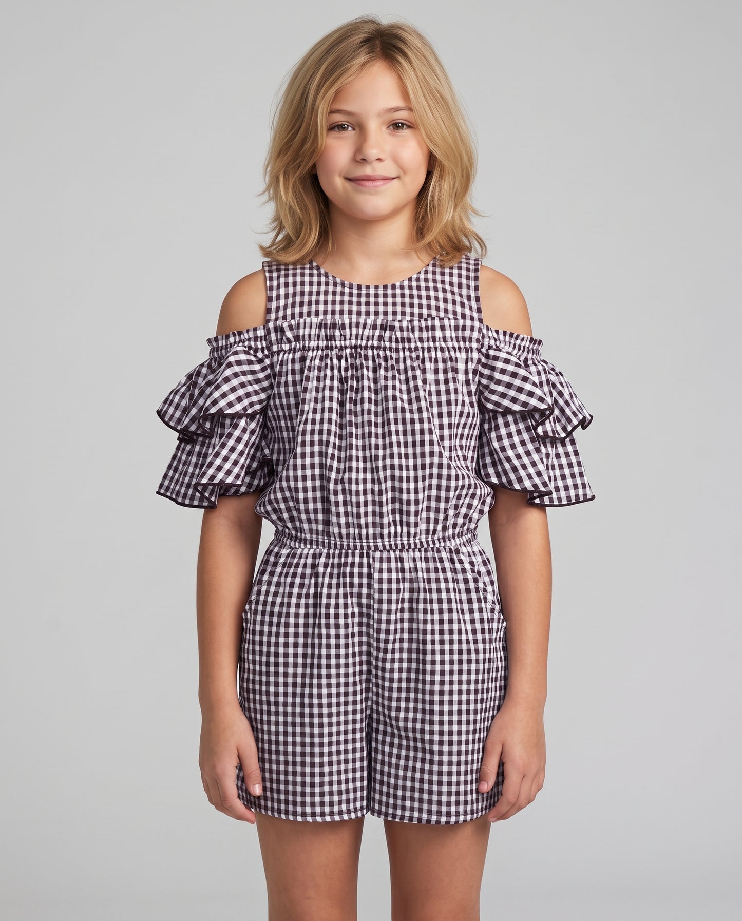 GINGHAM ROMPER