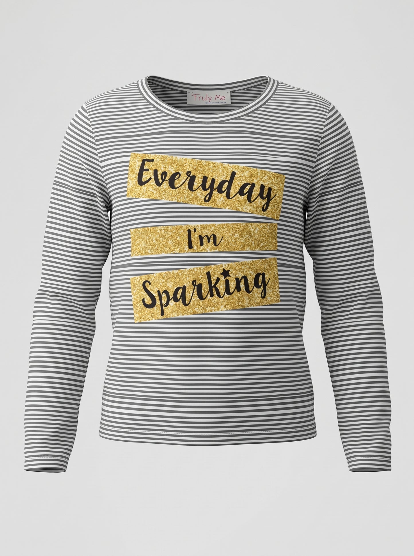 EVERYDAY I'M SPARKLING PRINT TOP