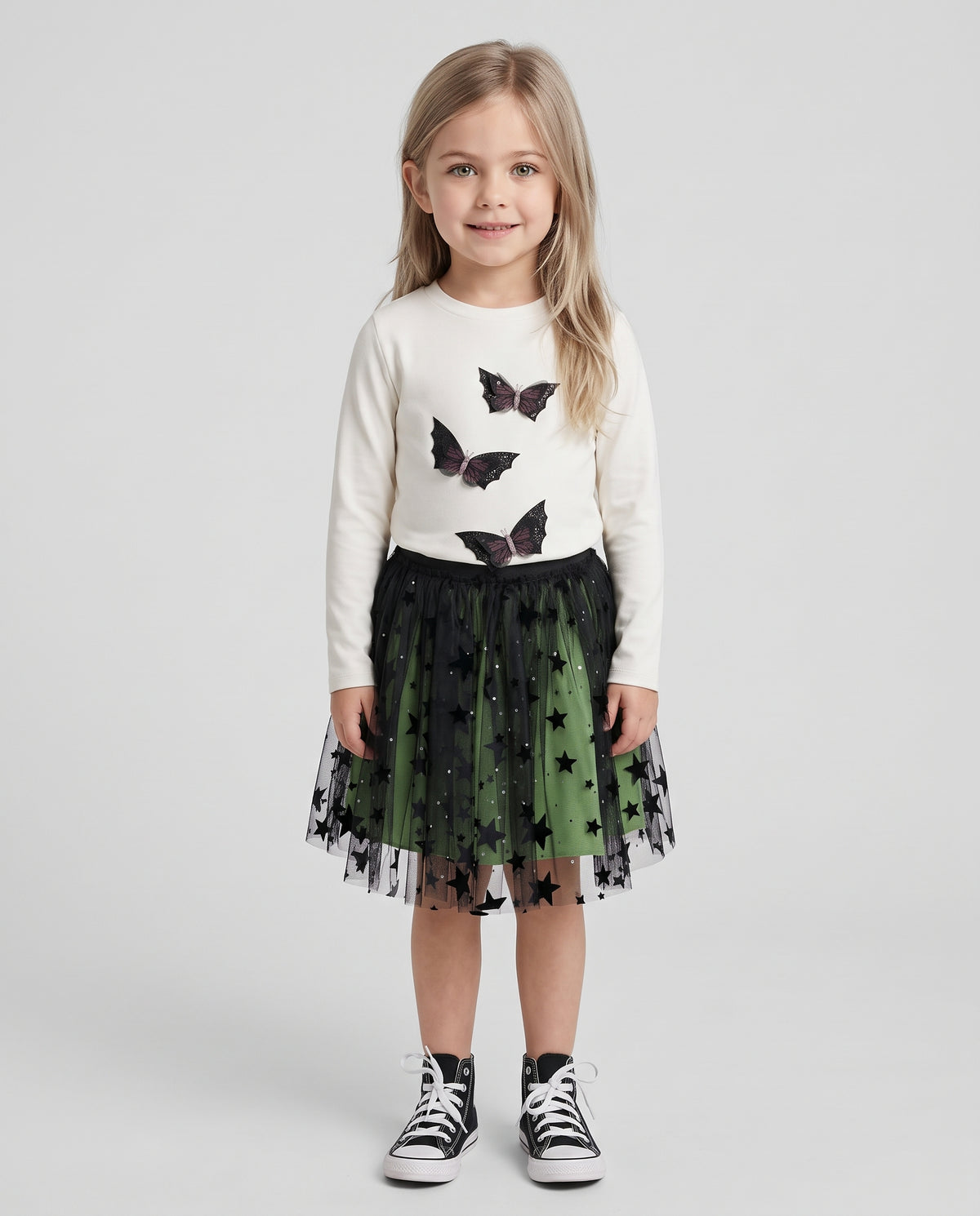 3-D BUTTERFLY BAT TEE