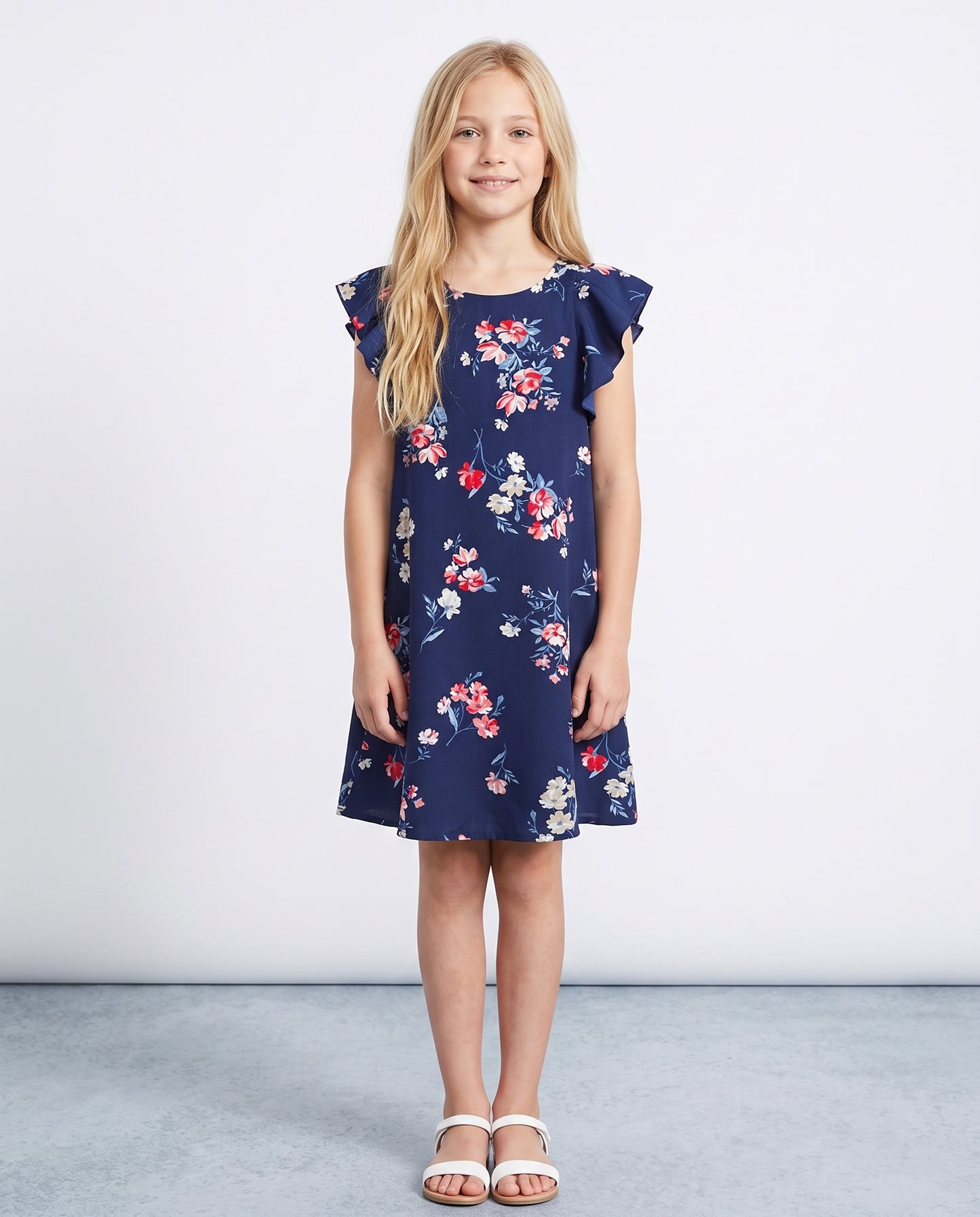 NAVY FLORAL DRESS