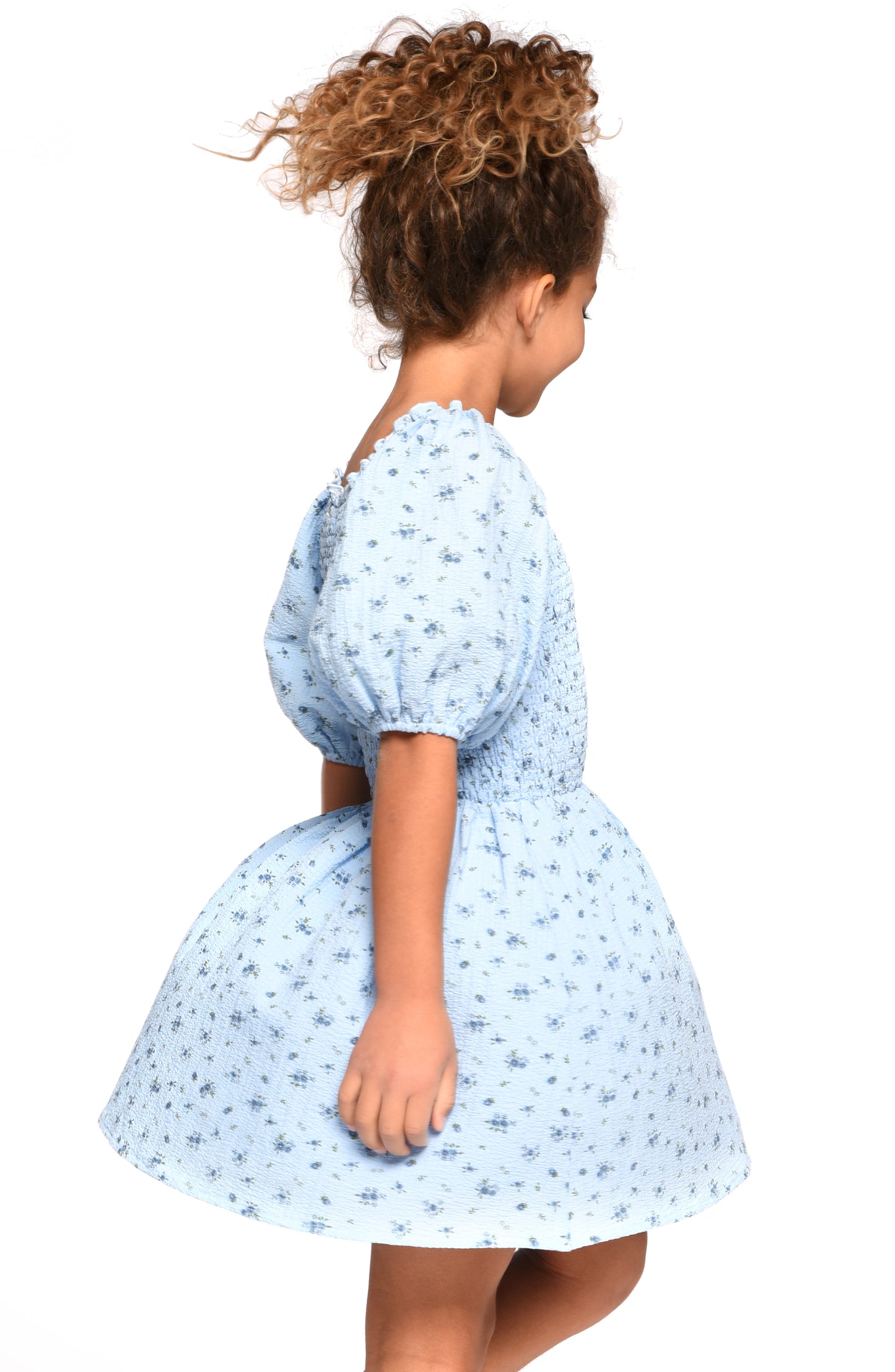 Little l Big l Tween Girl’s Boho Cottage Core Ditsy Floral Dress