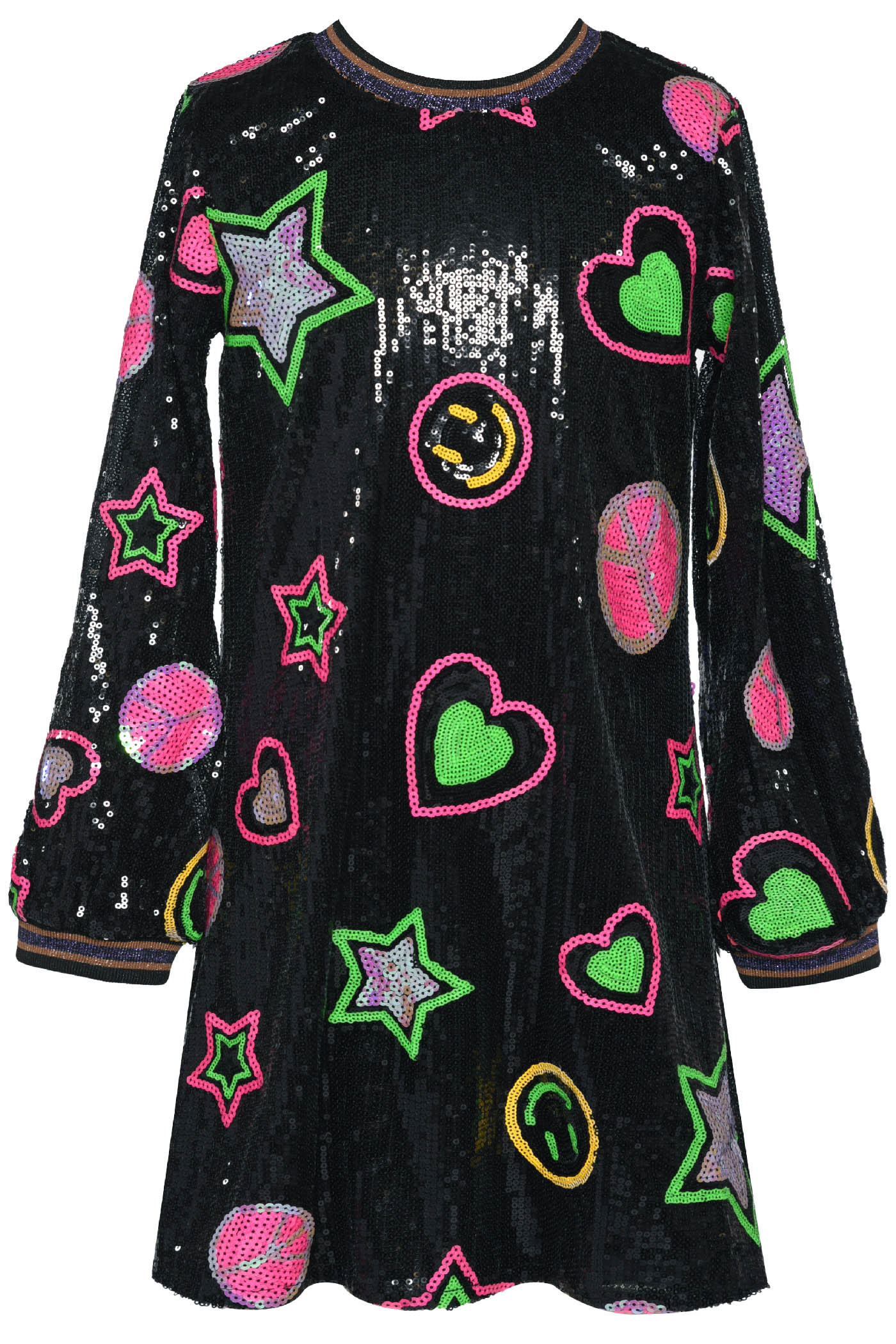 SEQUINED EMOJI DRESS