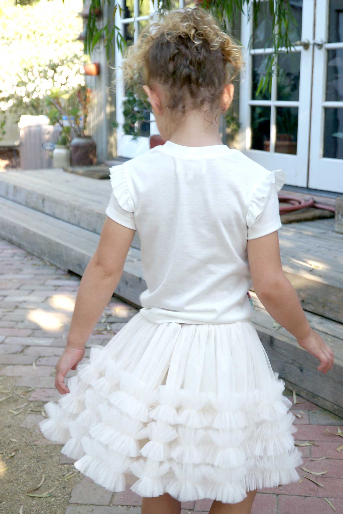 Hannah Banana Girls Mesh Frill Tutu Skirt