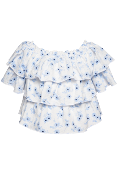 Little l Big Girl’s Daisy Off Shoulder Ruffle Semi Crop