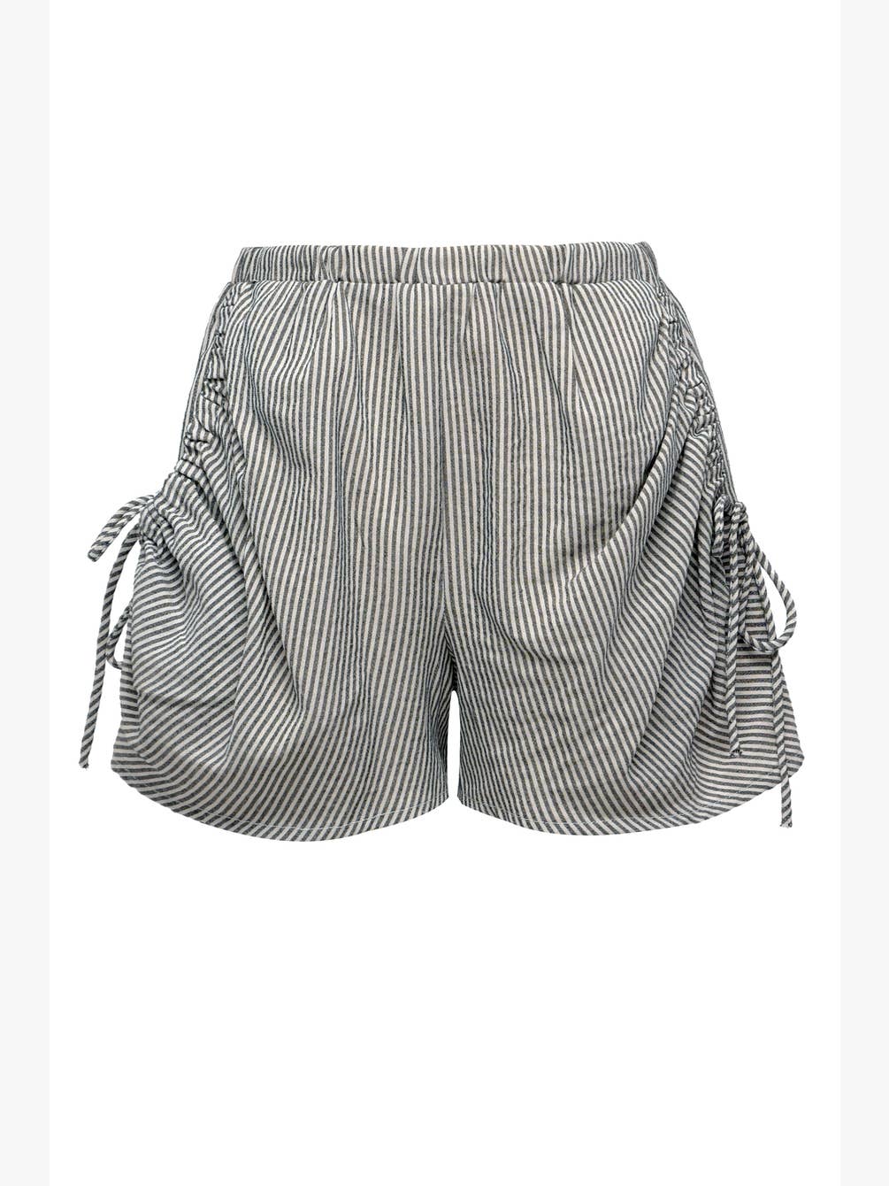 Little l Tween Girls Striped Woven Ruched Shorts