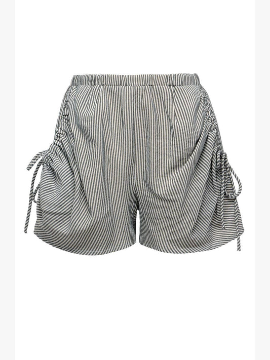 Little l Tween Girls Striped Woven Ruched Shorts