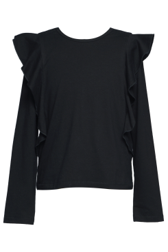 Toddler l Little Girl’s l Tween Ruffled Elevated Basic Long Sleeve Top ...