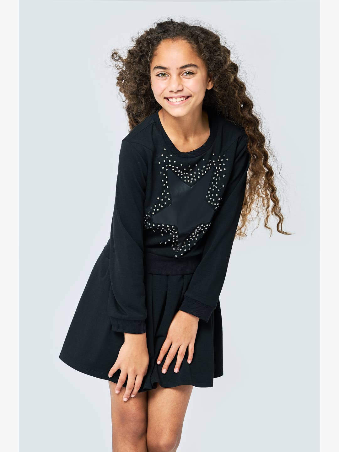 Little l Big l Tween Girl’s Star Rhinestone Dress