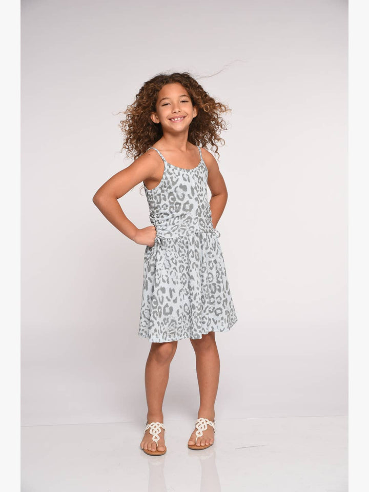Tween Girls Leopard Cheetah Casual Dress