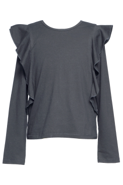 Toddler l Little Girl’s l Tween Ruffled Elevated Basic Long Sleeve Top