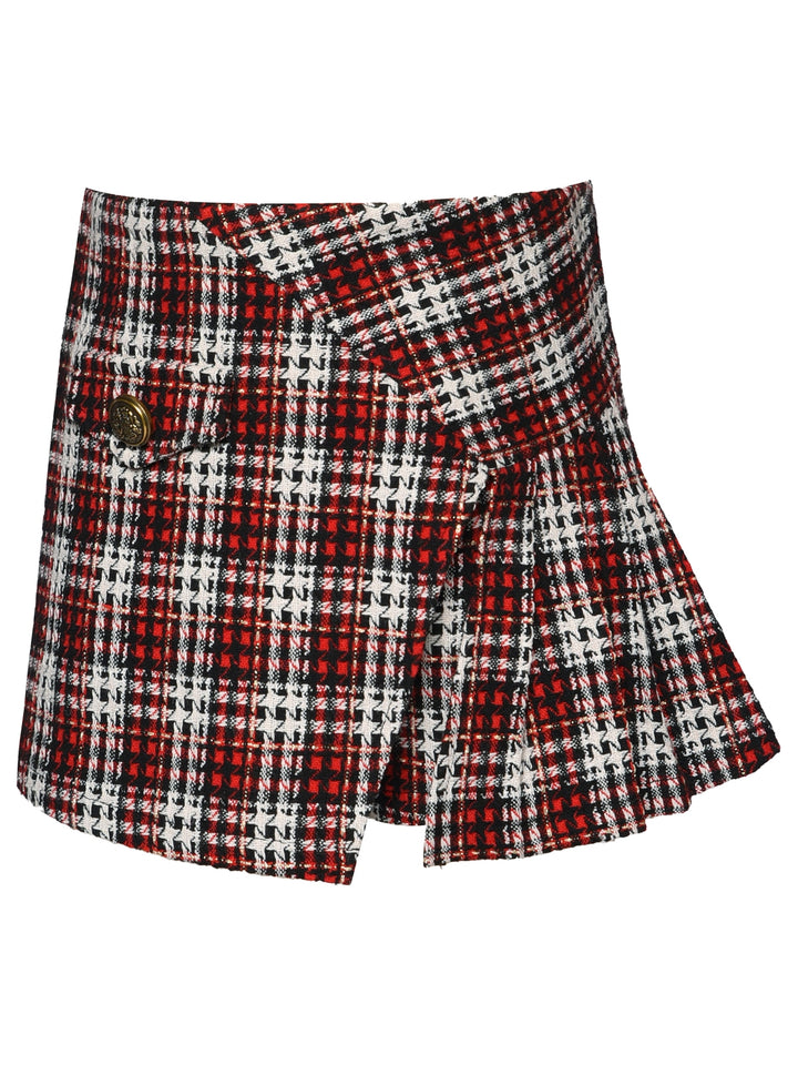 Little l Big l Tween Girl’s Plaid Tweed Holiday Skort