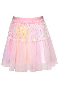 Infant l Toddler l Little Girl’s Sequin Pastel Tie Dye Mesh Skirt