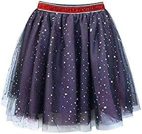 Little l Big Girls Sparkly Fluffy Mesh Tutu Skirt