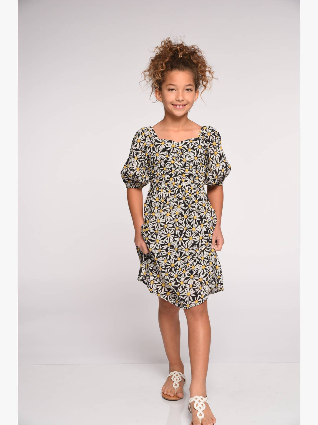 Little l Big l Tween Girls Daisy Floral Dress