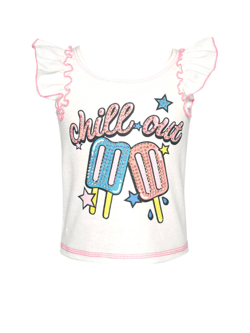Infant l Toddler l Little Girl’s “Chill Out” Ice Cream Graphic Top