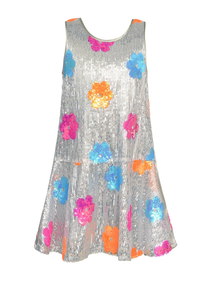 Little | Big | Tween Girl’s Sequin Daisy Party Dress