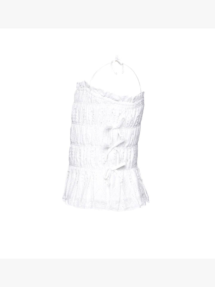 Little l Big l Tween Eyelet Smocked Bow Tank Top