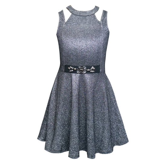 Tween l Big Girl’s Shimmer Metallic Party Dress
