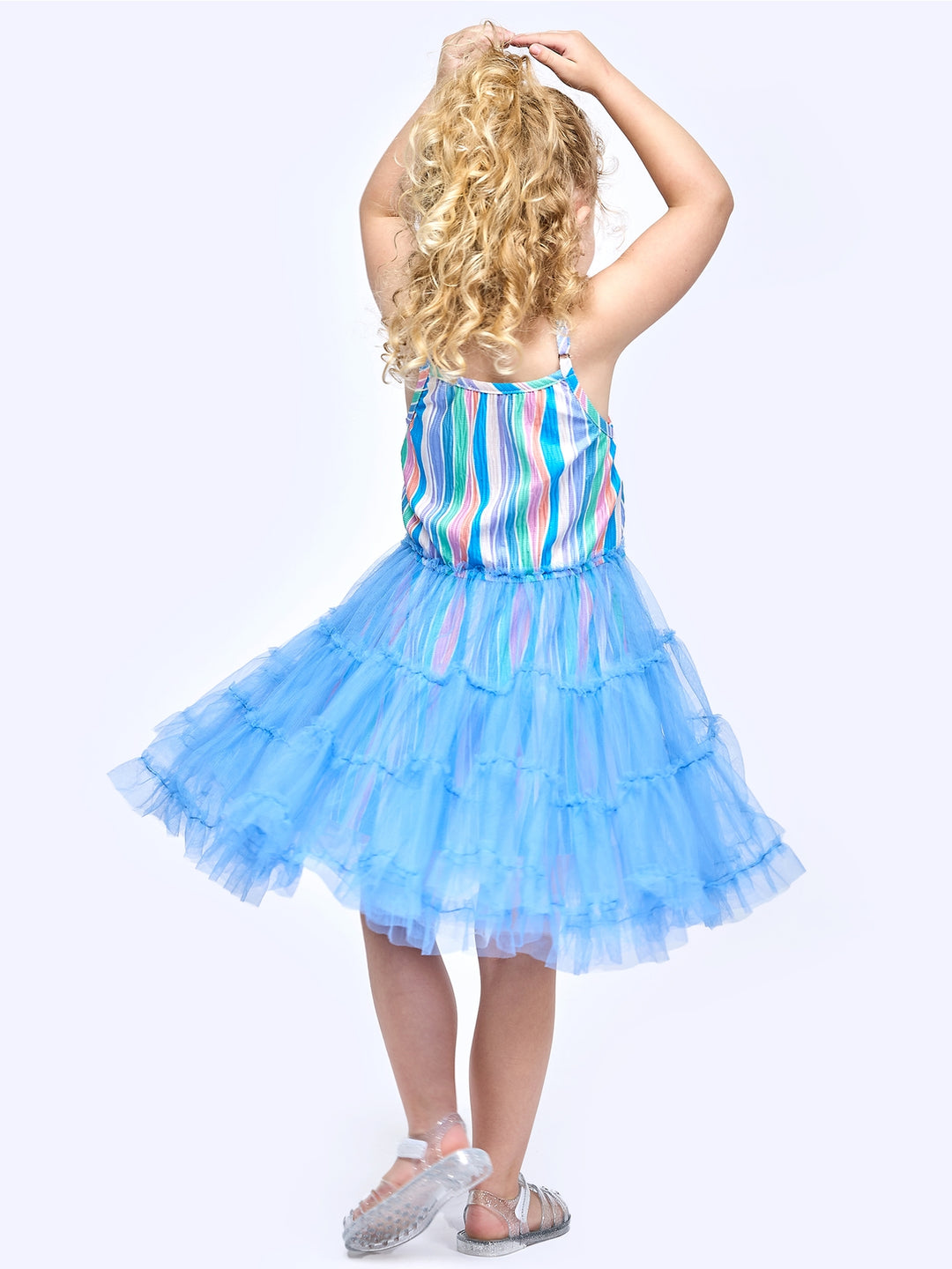 Infant l Toddler l Little Girls Striped Mermaid Tail Tutu Dress