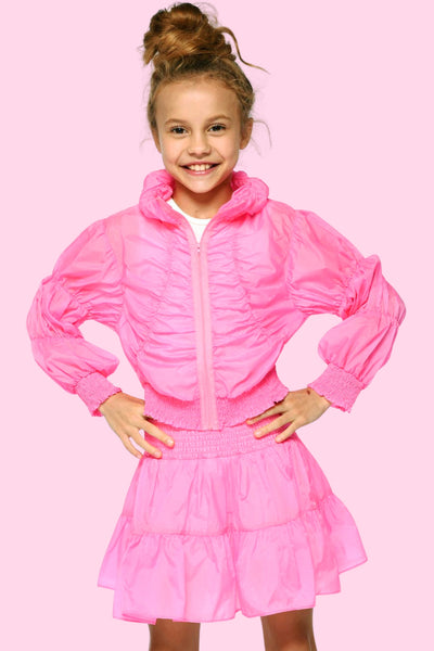 Little l Big Girls Tween Ruched Parachute Jacket