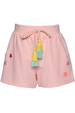 Little Girls I Tween Sequin Star Patch Sporty Shorts