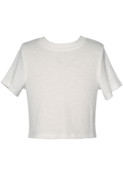 Little Girl’s Tween Round Neckline Semi Crop