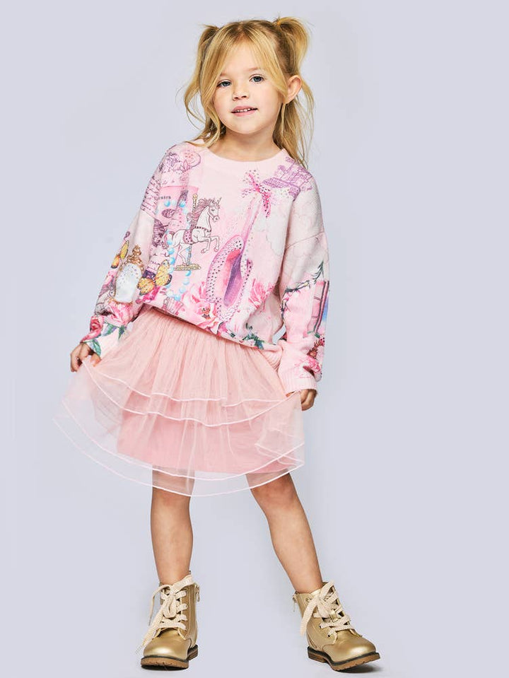 Infant l Toddler l Little l Big Girl’s Vintage Ballet Sweater Top