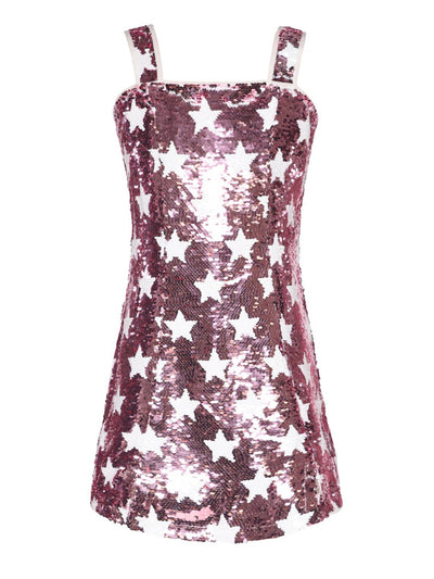 Little l Big l Tween Girl’s Cowgirl Sequin Star Party Dress