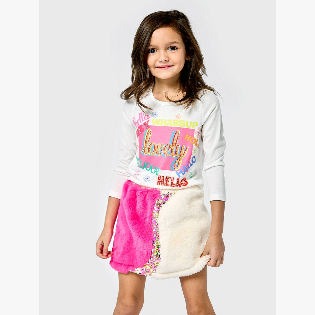 Infant l Toddler l Little l Big Girl’s Colorful Text Graphic Tee