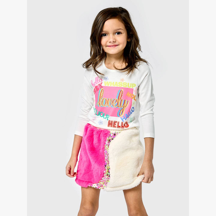 Infant l Toddler l Little l Big Girl’s Colorful Text Graphic Tee