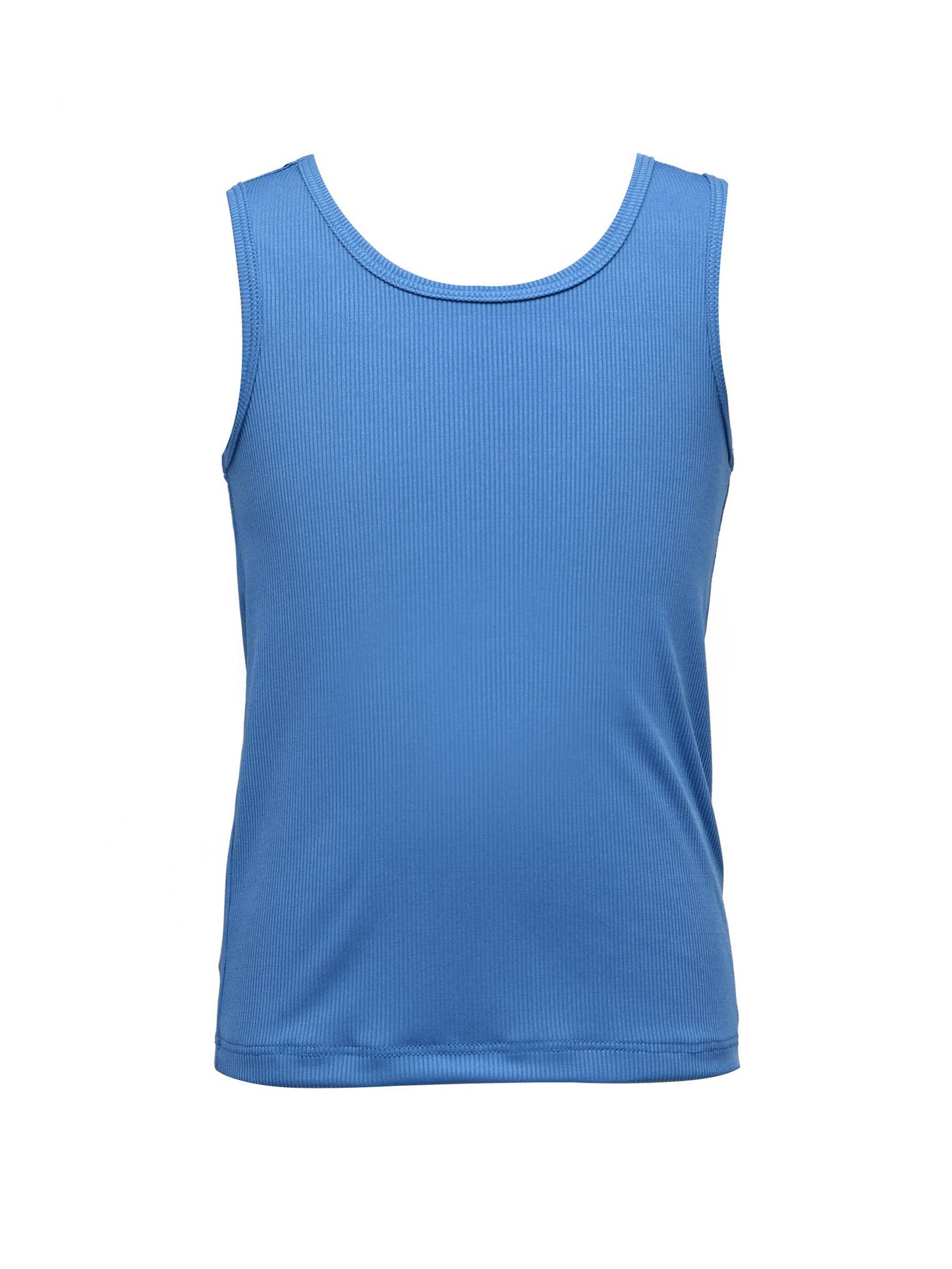 Toddler l Little Girls Ribbed Knit Basic Scoop Neck Tank Top