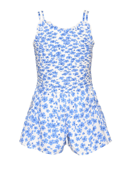 Little | Big | Tween Girl’s Ruched Floral Romper