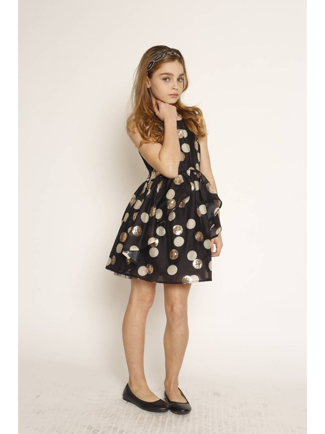Big Girls Tween Sequin Polka Dot Party Dress – myhannahbanana