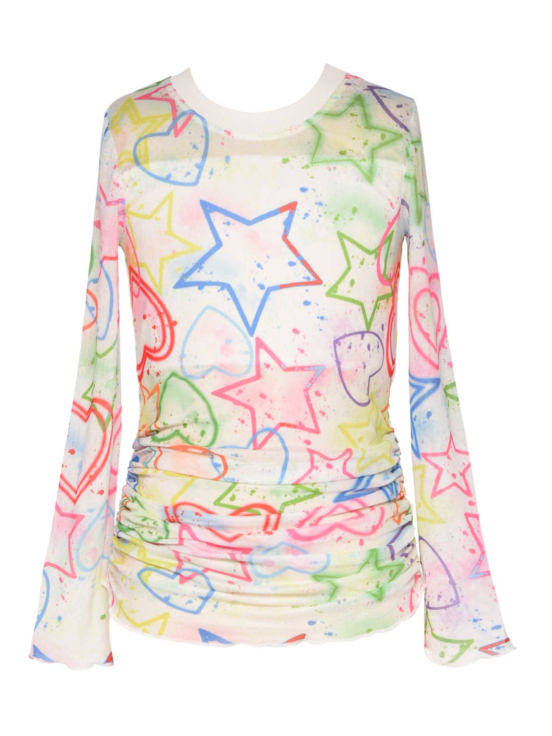 Little l Big l Tween Girl’s Star &amp; Heart Rainbow Top