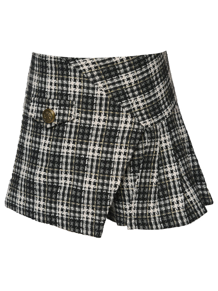 Little l Big l Tween Girl’s Plaid Tweed Holiday Skort