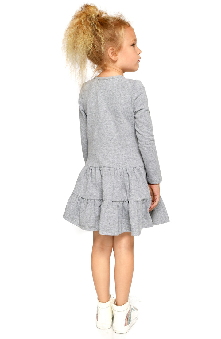 Toddler l Little Girls Embroidered Sequin Rhinestone Dress