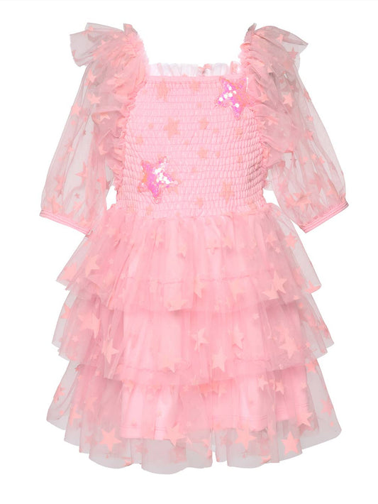 Infant l Toddler l Little Girl’s Mesh Tiered Tulle Star Dress