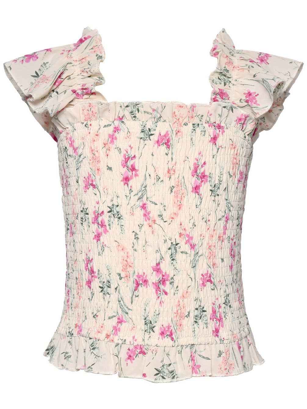 Infant | Toddler | Little Girl’s Cottagecore Floral Smocked Top