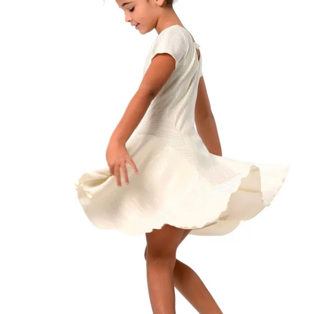 Little l Big Girl’s Plisse Fit & Flare Dress