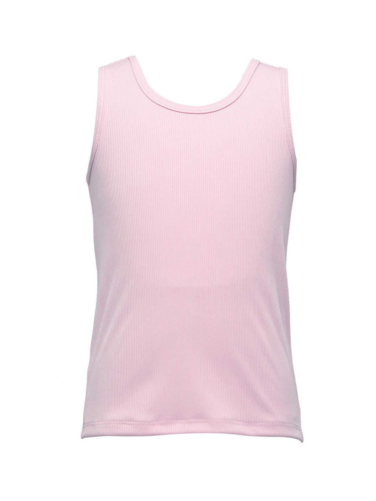 Toddler l Little Girls Ribbed Knit Basic Scoop Neck Tank Top