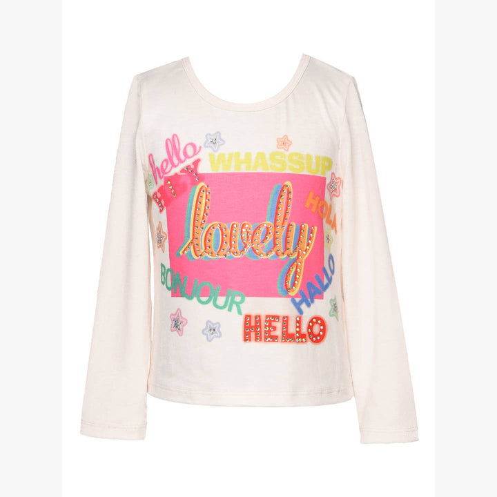 Infant l Toddler l Little l Big Girl’s Colorful Text Graphic Tee