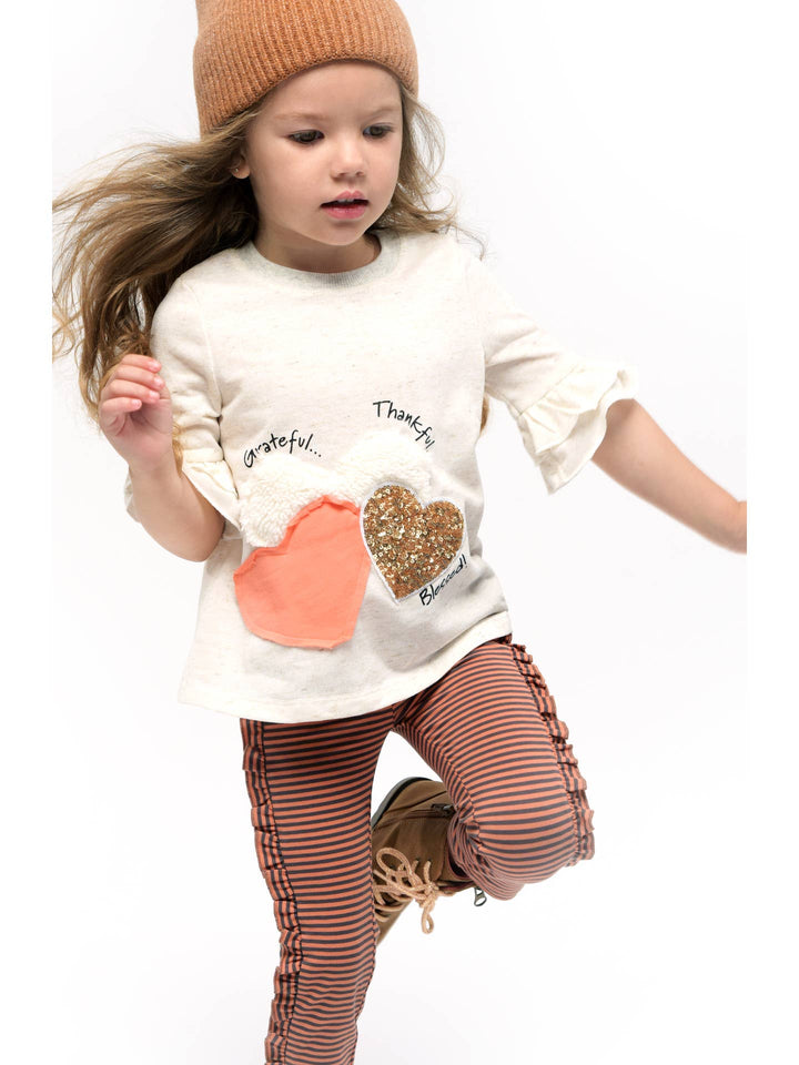 Toddler l Little Girl’s Grateful Thankful Bless Heart Tee