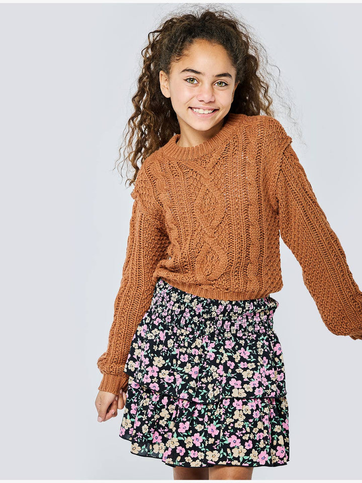 Little l Big l Tween Girl’s Grandma Cable Knit Sweater