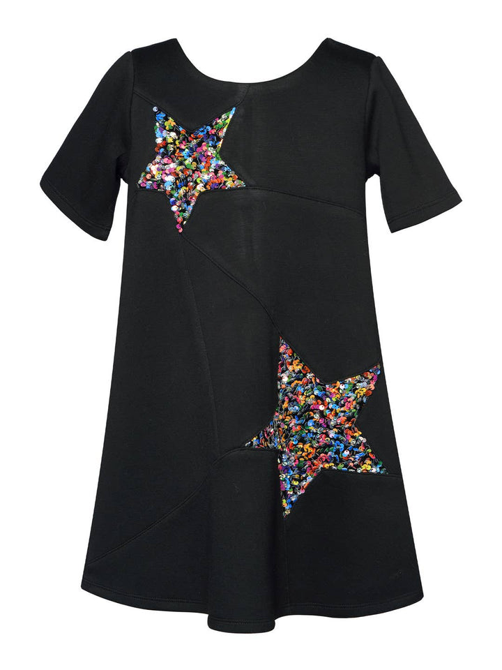 Little l Big l Tween Girl’s Star Sequin Shift Dress