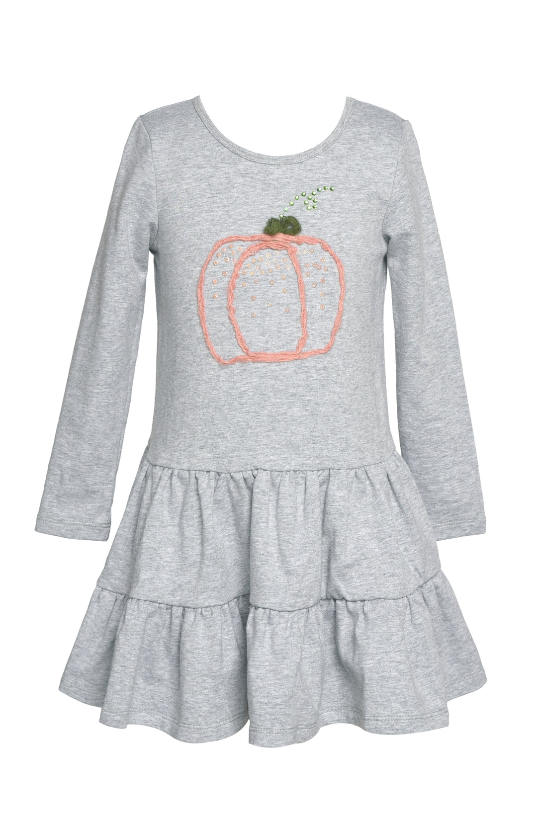 Toddler l Little Girls Embroidered Sequin Rhinestone Dress